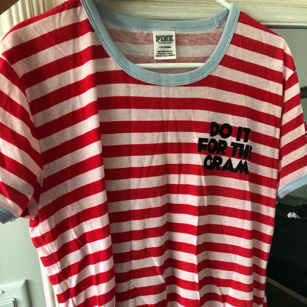 Pink Striped Top